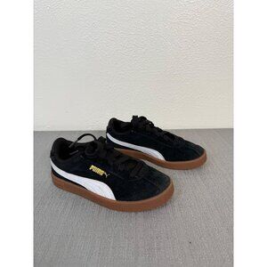 Puma Club Classic Black White Gum 13 Children Sneakers Retro Shoes